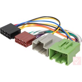   4CarMedia ZRS-AS-70B Opel gyári csatlakozó aljzat -> 2x ISO dugó átalakító