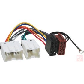   4CarMedia ZRS-AS-39B Nissan gyári csatlakozó aljzat -> 2x ISO dugó átalakító