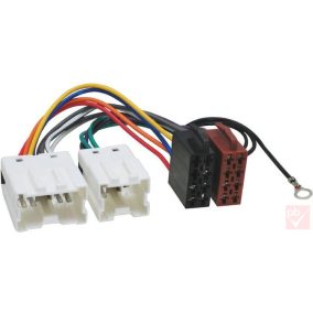   4CarMedia ZRS-AS-39B Nissan gyári csatlakozó aljzat -> 2x ISO dugó átalakító