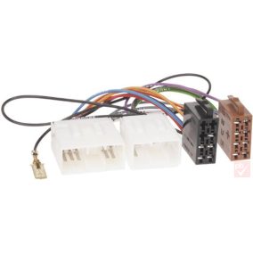   4CarMedia ZRS-AS-5B Mazda gyári csatlakozó aljzat -> 2x ISO dugó átalakító