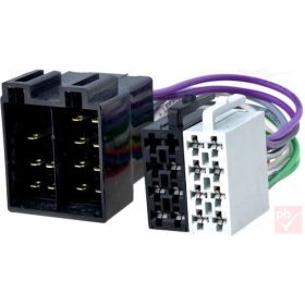   4CarMedia ZRS-AS-25B Audi, VW, Skoda gyári csatlakozó aljzat -> 2x ISO dugó