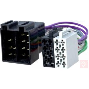   4CarMedia ZRS-AS-25B Audi, VW, Skoda gyári csatlakozó aljzat -> 2x ISO dugó