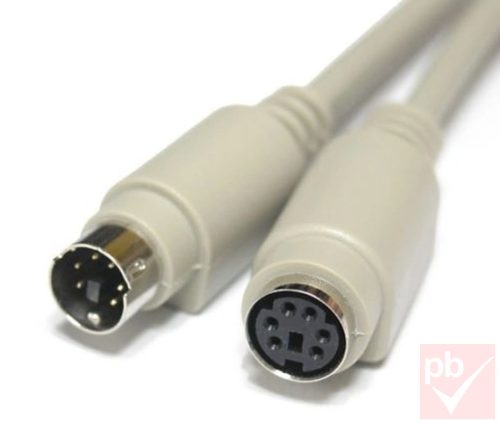 PS/2 billentyűzet / egér hosszabbító kábel 1.8m