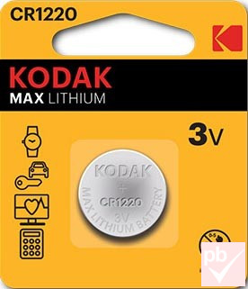 Kodak CR1220 gombelem 3V
