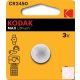 Kodak Max Lithium CR2450 gombelem 3V
