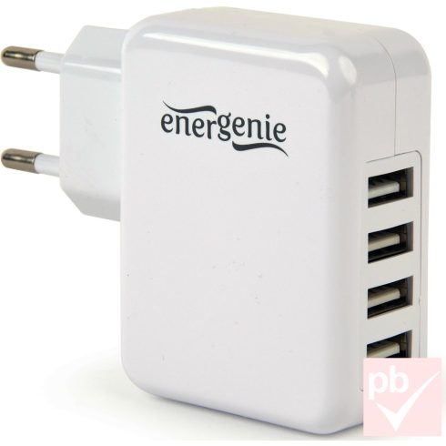 Energenie hálózati USB töltő 4db aljzattal (3.1A)