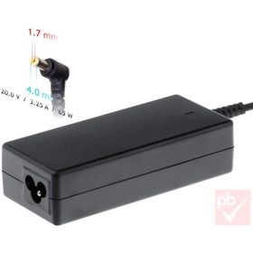   nBase NBA-LE16-65W laptop töltő (Lenovo 20V/3.25A 65W 4.0x1.7mm)