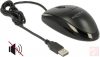 Delock 12530 Silent USB egér (fekete)