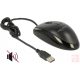 Delock 12530 Silent USB egér (fekete)