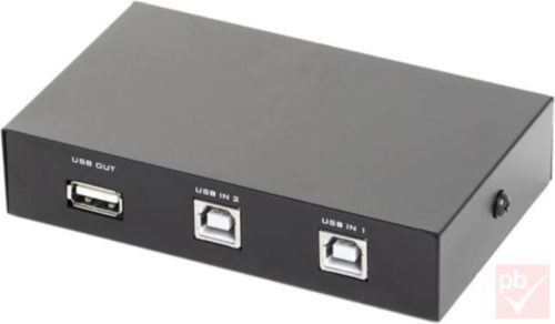 Gembird DSU-21 manuális 2 portos USB 2.0 átkapcsoló