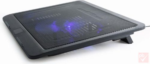 Gembird dönthető 15.6" laptop hűtő (fekete)