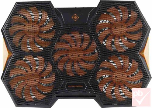 Deltaco Gaming laptop hűtő 5 ventilátorral