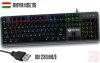 Meetion MT-MK007 RGB LED mechanikus gaming billentyűzet (fekete, HUN)