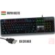 Meetion MT-MK007 RGB LED mechanikus gaming billentyűzet (fekete, HUN)