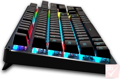 Meetion MT-MK007 RGB LED mechanikus gaming billentyűzet (fekete, HUN)