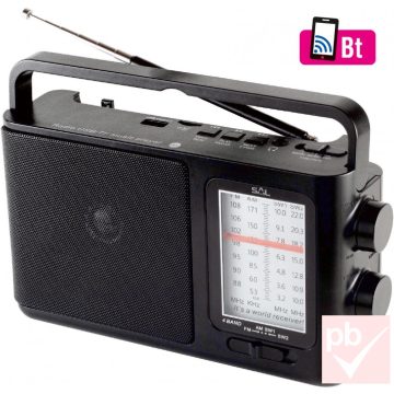   SAL RPR 7B multimédiás rádió (USB, Bluetooth, micro SD, FM)