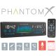 MNC PhantomX autó HiFi fejegység (4x50W, Touch front, Voice ctrl, Bluetooth, USB, AUX)