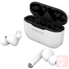 Canyon TWS-3 sztereó Bluetooth fülhallgató pár (fehér)