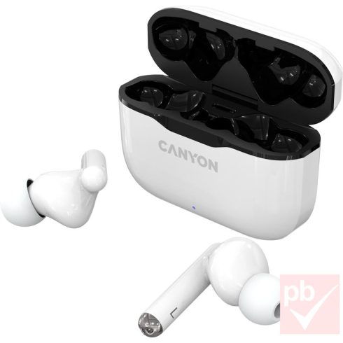 Canyon TWS-3 sztereó Bluetooth fülhallgató pár (fehér)