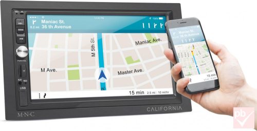 MNC California érintőképernyős autó fejegység (2 DIN, Android 8.1, 4x50W)