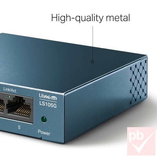 TP-Link LS105G fémházas 5 portos gigabit switch