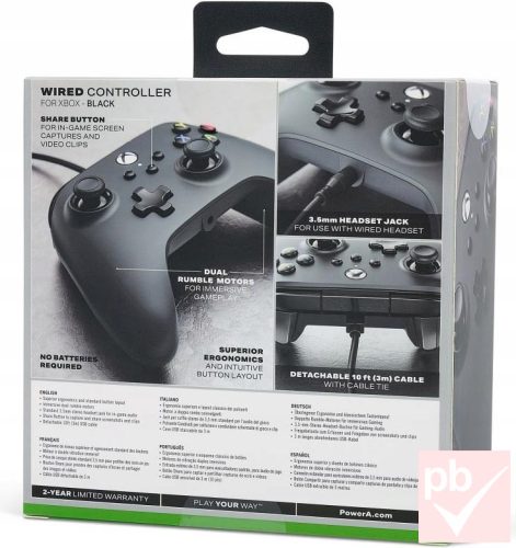 PowerA vezetékes XBOX kontroller (XBOX Series X/S, One)