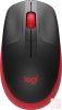 Logitech M190 piros vezeték nélküli egér