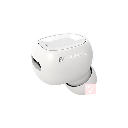 Borofone BC28 egyoldalas Bluetooth headset (fehér)