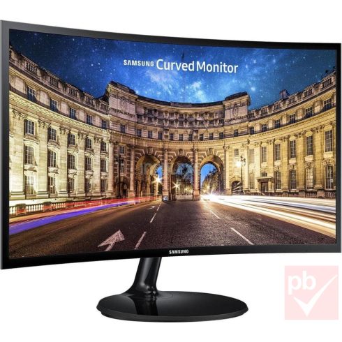 Samsung CF390 23.5" hajlított kijelzős LED monitor (VGA+HDMI+Jack)