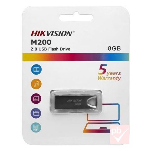 Hikvision M200 8GB fém pendrive (Type-A, USB 2.0)