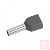 Érvéghüvely szigetelt 2x4.00mm² szürke