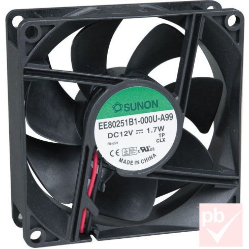 Sunon EE80252B1-000U-A99 ventilátor (24V DC 1.7W 80x80x25mm)