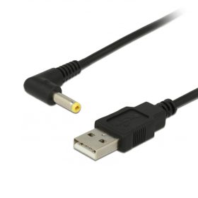   USB DC töltőkábel (USB Type-A dugó / 4.0x1.7mm 90° DC dugó) 1.0m
