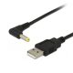 USB DC töltőkábel (USB Type-A dugó / 4.0x1.7mm 90° DC dugó) 1.0m