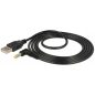   USB DC töltőkábel (USB Type-A dugó / 4.0x1.7mm 90° DC dugó) 1.0m