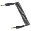 Jack (AUX) összekötő kábel, 3.5mm, spirál, sztereó, 1.8m