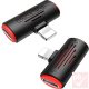 Borofone BV6 Lightning audio adapter (1x Lightning dugó / 2x Lightning aljzat)
