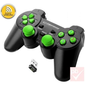   Esperanza Gladiator GX600 zöld vezeték nélküli gamepad (PC, PS3)