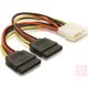 Táp átalakító, Molex aljzat -> 2x SATA táp dugó
