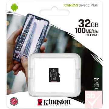   Kingston Canvas Select Plus 32GB micro SD memóriakártya (adapter nélkül)