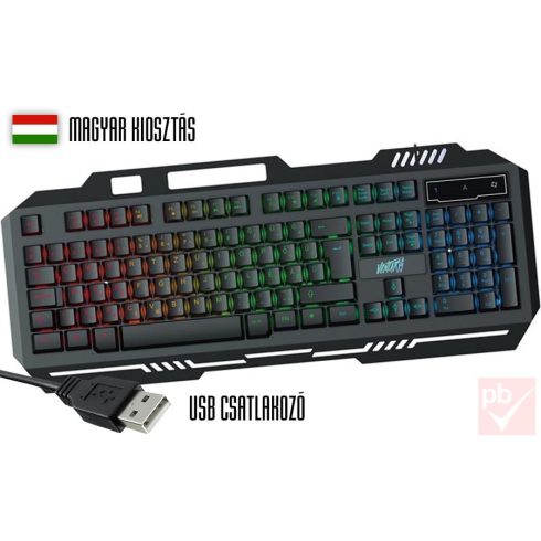 Ventaris K100 RGB LED félmechanikus gamer billentyűzet