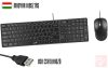 Genius Slimstar C126 USB billentyűzet+egér (fekete, HUN)