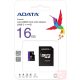 AData 16GB micro SD memóriakártya adapterrel