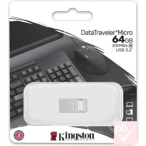 Kingston DataTraveler Micro 64GB pendrive (Type-A, USB 3.2)