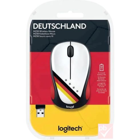 Logitech M238 "Deutschland" vezeték nélküli egér