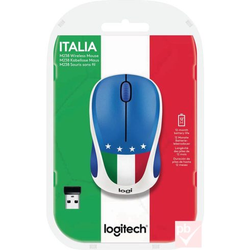 Logitech M238 "Italia" vezeték nélküli egér