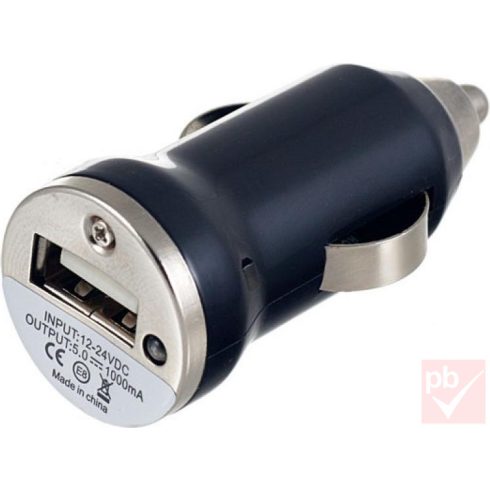 Micro Tech miniatűr szivargyújtós USB töltő 1db aljzattal (12/24V DC, 1A)