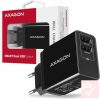 Axagon hálózati USB gyorstöltő 2db aljzattal (16W, fekete)