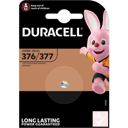 Duracell 376/377 gombelem (SR626, SR66, LR66, LR626, SR626SW)