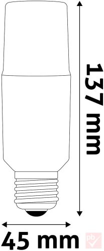 Avide LED fényforrás, E27, 10W, 4000K, 1065lm, stick (T45)